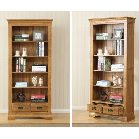 French Oak - 90cm : Kệ Sách Gỗ Sồi 5 Tầng + 2 Ngăn Kéo French Oak - 90cm : Kệ Sách Gỗ Sồi 5 Tầng + 2 Ngăn Kéo